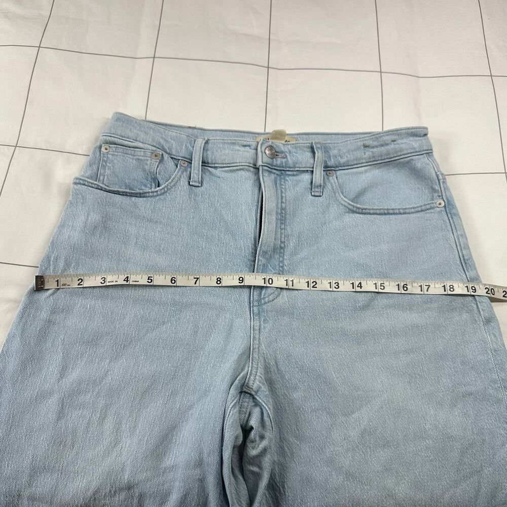 Madewell Jeans Womens 30 Blue Perfect Vintage Wide-Leg Crop Ward Light Raw Hem - Picture 8 of 14